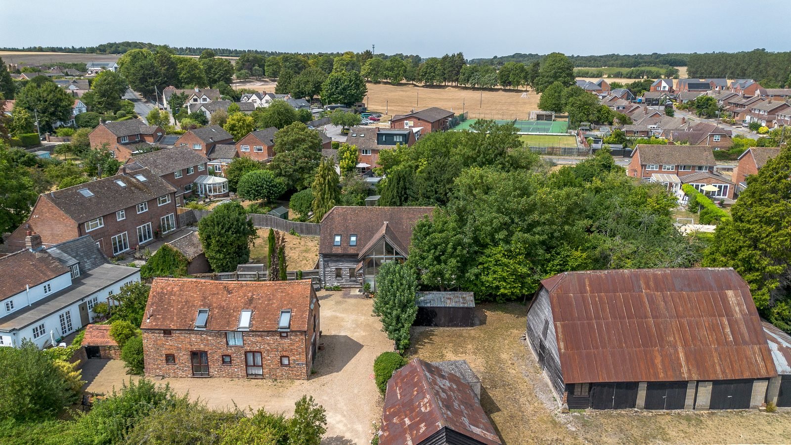 Aerial drone photo and video of a holiday let